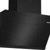 Bosch Series 4, Wall-Mounted Cooker Hood, 90 cm, Black DWKA98G60I