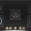 Bosch Series 6, Gas Hob, 90 cm, Tempered Glass, Black PNV9B6G20I - Image 2