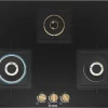 Bosch Series 6, Gas Hob, 75 cm, Tempered Glass, Black PND7B6F20I - Image 2
