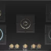 Bosch Series 6, Gas Hob, 90 cm, Tempered Glass, Black PNV9B6F20I - Image 2