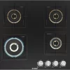 Bosch Series 4, Gas Hob, 60 cm, Tempered Glass, Black PNH6B6F10I - Image 2