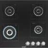 Bosch Series 4, Gas Hob, 60 cm, Tempered Glass, Black PNH6B6B12I - Image 2