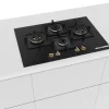 Bosch Series 6, Gas Hob, 75 cm, Tempered Glass, Black PNI7B6G20I - Image 4