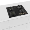 Bosch Series 4, Gas Hob, 60 cm, Tempered Glass, Black PNH6B6F20I - Image 4