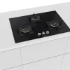 Bosch Series 4, Gas Hob, 75 cm, Tempered Glass, Black PND7B6F10I - Image 3